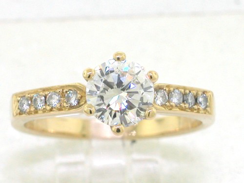 Brillant ring 750 gelbgold - ring,