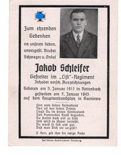 org.Sterbebild ,WK2 Gefr. im "List -Regiment " gef. 7.1 1945