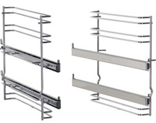 Siemens HZ438201 Teleskopauszug 2 Fach Backofen Herd-Zubehör Schiene Edelstahl