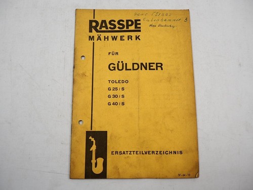 Rasspe mähwerk für - rasspe, güldner