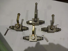 4x Hydraulik Kugelhahn V2A 2/2 Absperrhahn L10 NW6