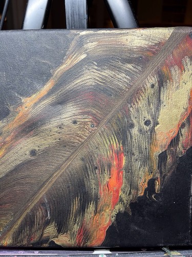 Acrylmalerei auf handgemalter - auf,