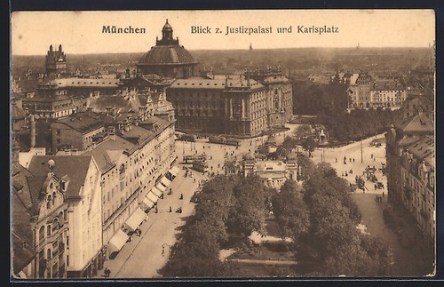 Ansichtskarte münchen blick - ansichtskarte,