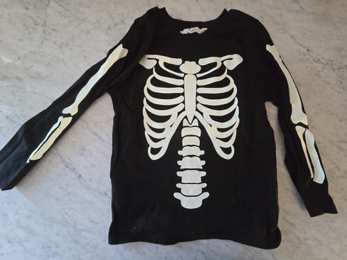 Langarmshirt skelett gr - langarmshirt,