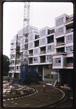 1976 3x Kleinbilddias Leipzig DDR - Architekturbau der Moderne