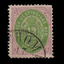 DANISH WEST INDIES.1877.SCOTT