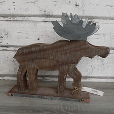 Elch 37cm aus holz mit - elch,