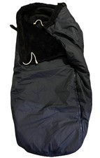 Rollstuhl Schlupfsack Rollstuhlsack flauschig Größe Senioren dunkelblau, WIE NEU