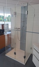 Kaldewei + Oberwasser U-Form Dusch-Kombi mit Eck-Einstieg 75x100cm