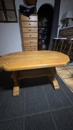 Couchtisch eiche massiv - couchtisch,
