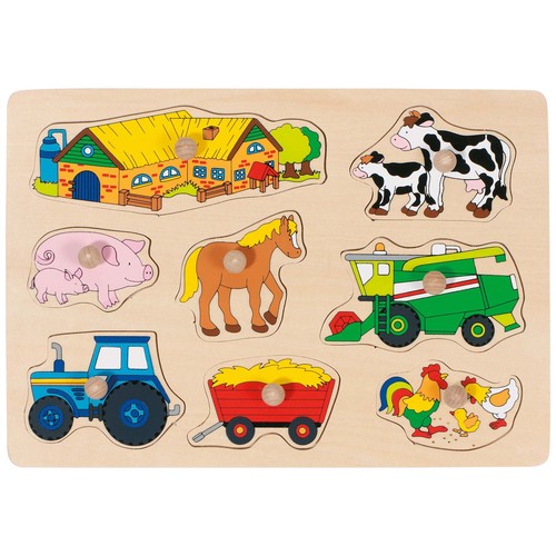 Goki steckpuzzle bauernhof - goki,