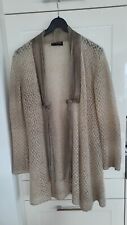 SCHIFFHAUER MUNICH  - Gr. 36/38 Besondere Strickjacke in beige/taupe