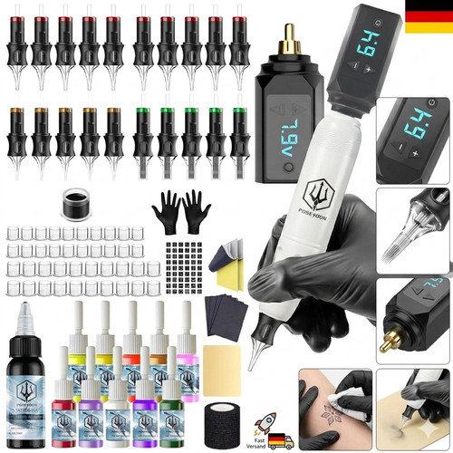 Akku rotary tattoo machine - tattoo, kit
