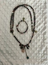 Halskette / Armkette / Exoal / Echte Perlen / Messing / Grössenverstellbar