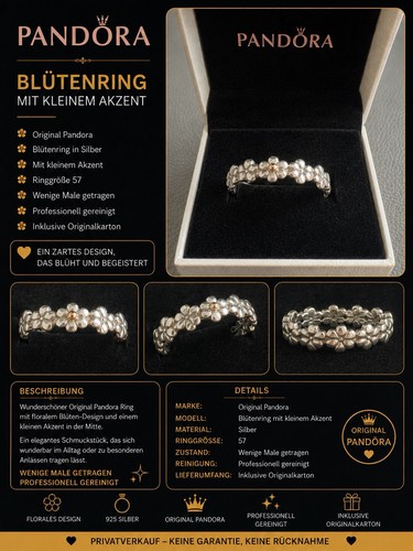 Original pandora blütenring - original,