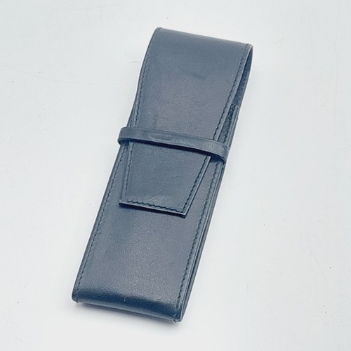Vintage leder etui schwarz - etui,