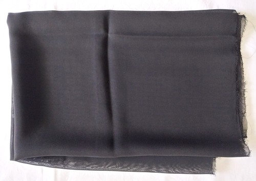 Chiffon meterware schwarz - chiffon,