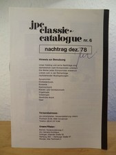 Jpc Classic-Catalogue Nr. 6 -