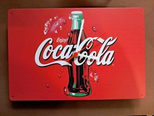 Blechschild Uhr Coca-Cola