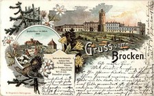 Gruss vom Brocken - Litho