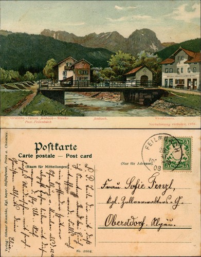Ansichtskarte jenbach - ansichtskarte, (tirol)