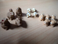 Dekoration - Keramik Mini - Schafe - Hasen + Schaf zum Aufhängen - Mäuse - 2,5cm