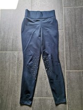 Reitleggins Reithose Black Forest dunkelblau Einhorn Kniebesatz 152 neuwertig