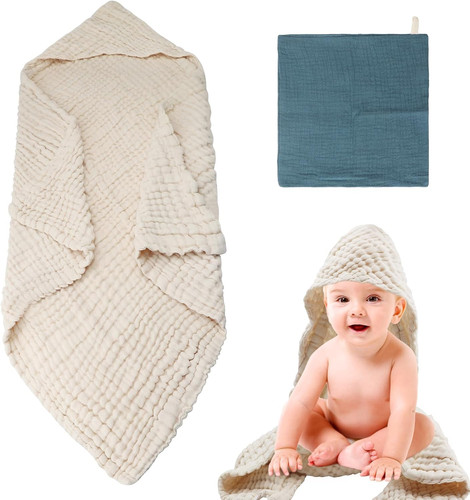 Baby badeponcho mit kapuze - baby-badeponcho,