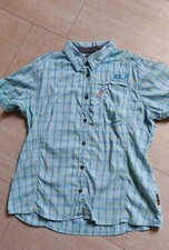 "Jack Wolfskin" Wander Trekking Bluse Kariert  mit Stretch Gr. L