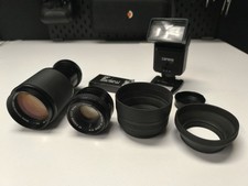 Ricoh XR Rikenon 1:1,7 50mm +Vivitar 75-205mm f/3.8 + Carena CA21 +Zubehörpaket