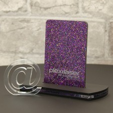 Acrylglas bunt farbig glänzend Glitzer Glitter Violett 3mm dick Platte Zuschnitt