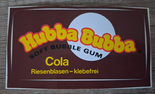 Werbe aufkleber hubba bubba - werbe-aufkleber,