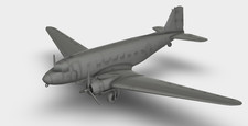 Douglas DC-3 C-47 Flugzeug  Bausatz 3D Druck 1:100 - 1:35