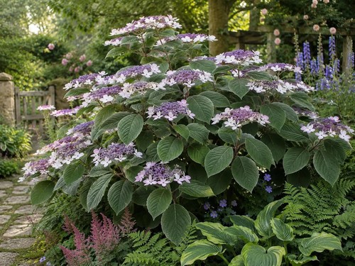 Samthortensie hydrangea - samthortensie,