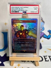 Magic MTG Galvanic Blast Foil Secret Lair Marvel PSA 9 #1732 (no 10 box sealed)