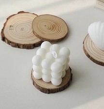 Bubble Kerze Candle Würfel Rubik’s Cube Blase Handmade Deko Kerze Motiv Kerze