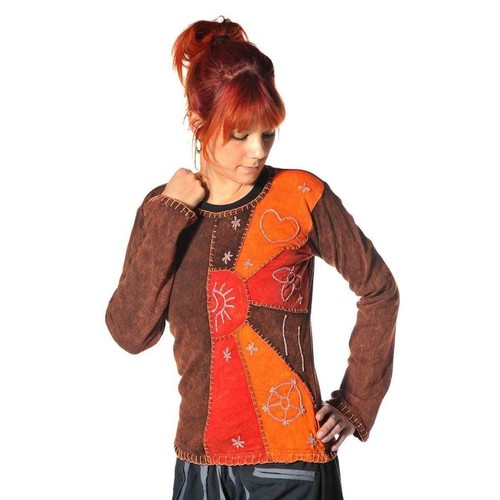 Patchwork shirt pullover - shirt,