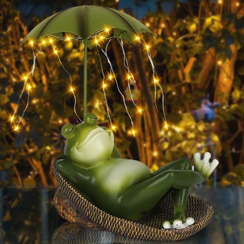 Solarbetriebene froschlampe - solarbetriebene,