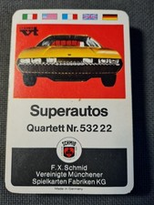 Superautos Quartett  Nr 53232 Schmid Karte 2/d fehlt 