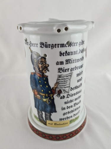 Vintage porzellan bierkrug - vintage,