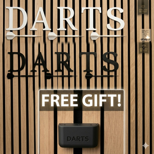 Darts schriftzug wanddeko - schriftzug,
