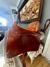 Spanischer Sattel braun 17'5