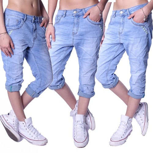 Damen boyfriend jeans capri - boyfriend,