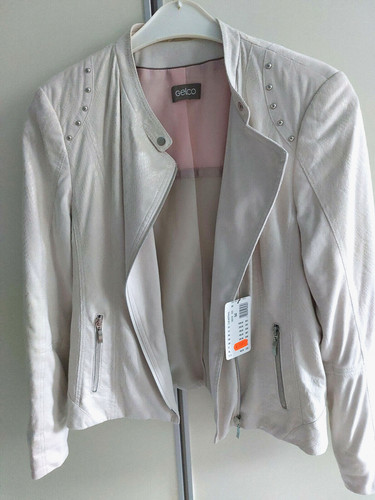Damen lederjacke wildlederlook - damen,