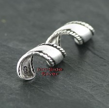 Silber 925 Bartschmuck Bartring Bartcreole Gothic Bartspirale KORDEL Haarschmuck