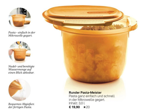 Tupperware runder pastameister - runder,
