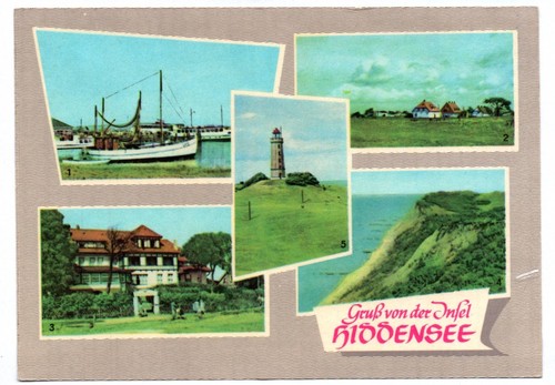 Grüße von der insel - ak,