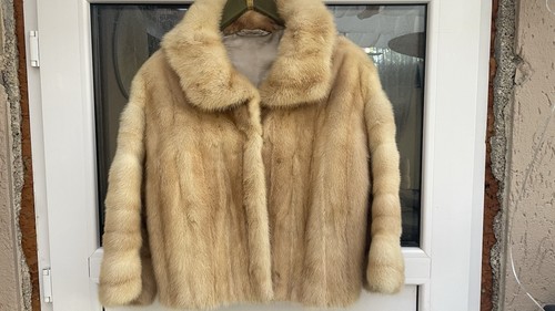 Nerzjacke nerzmantel beige - nerzmantel,