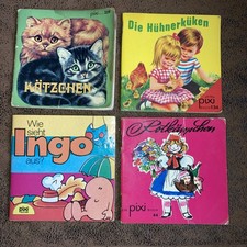 4 alte Pixi Bücher