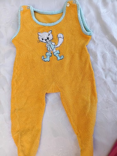Baby retro frottee strampler - frottee,